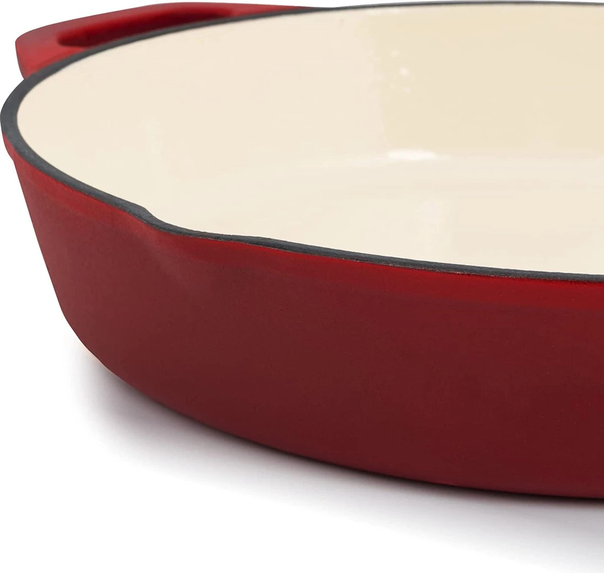 Mahlzeit Poêle En Fonte Avec Couvercle émaillé, Ø 29,5 Cm, Dark Cherry, Cocotte à Deux Becs, Couvercle De Poêle à Griller, Poêle Universelle, Poêle En Fonte, Cocotte Avec Couvercle, Rebord Haut, Casseroles 3 Mahlzeit Poêle En Fonte Avec Couvercle émaillé, Ø 29,5 Cm, Dark Cherry, Cocotte à Deux Becs, Couvercle De Poêle à Griller, Poêle Universelle, Poêle En Fonte, Cocotte Avec Couvercle, Rebord Haut, Casseroles – Image 3
