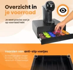 Porte-capsules Avec Tiroir Dolce Gusto - Porte-gobelet Pour 72 Capsules De Café - Porte- Porte-capsules - Acier Inoxydable - Zwart -Cuisine Fournitures Magasin 1200x1140 6