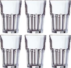 Arcoroc 12x Morceaux De Verres à Eau / Verres à Jus 350 Ml - Granité - Fournitures Pour Bar / Café - Verres à Boire - Verre à Water/ Soda / Jus