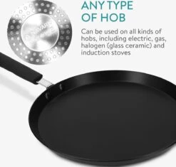 Poêle à Crêpes Navaris Antiadhésive 26 Cm - Pan Pour Crêpes, Omelettes Et Tortillas - Pour Toutes Les Surfaces De Cuisson - Revêtement Antiadhésif Non Collant 16 Poêle à Crêpes Navaris Antiadhésive 26 Cm - Pan Pour Crêpes, Omelettes Et Tortillas - Pour Toutes Les Surfaces De Cuisson - Revêtement Antiadhésif Non Collant -Cuisine Fournitures Magasin 1200x1142 2