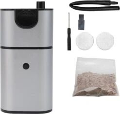 Fumoir Alimentaire - Avec Copeaux De Bois - Boîte à Fumer - Appareil à Fumer - Smokers - Pistolet à Smoking - Pistolet à Fumer - Métal - Argent 12 Fumoir Alimentaire - Avec Copeaux De Bois - Boîte à Fumer - Appareil à Fumer - Smokers - Pistolet à Smoking - Pistolet à Fumer - Métal - Argent -Cuisine Fournitures Magasin 1200x1142 9