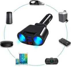 Répartiteur D'allume-cigare De Voiture - Entrée USB De Voiture - 2 Prises De Cigarette - Chargeur De Voiture - Répartiteur 12 V - Chargeur De Voiture USB 11 Répartiteur D'allume-cigare De Voiture - Entrée USB De Voiture - 2 Prises De Cigarette - Chargeur De Voiture - Répartiteur 12 V - Chargeur De Voiture USB -Cuisine Fournitures Magasin 1200x1144 9