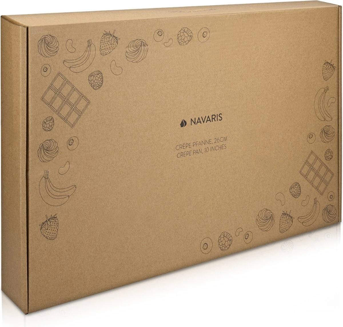 Poêle à Crêpes Navaris Antiadhésive 26 Cm - Pan Pour Crêpes, Omelettes Et Tortillas - Pour Toutes Les Surfaces De Cuisson - Revêtement Antiadhésif Non Collant 4 Poêle à Crêpes Navaris Antiadhésive 26 Cm - Pan Pour Crêpes, Omelettes Et Tortillas - Pour Toutes Les Surfaces De Cuisson - Revêtement Antiadhésif Non Collant – Image 4