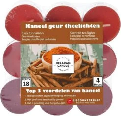 Parfumés Tea Lights - Tea Lights Avec 4 Durée De Combustion - Bougies Chauffe-plat - Parfum Tea Lights -theelichten - 18 Pcs Lumières De Thé Avec L' Geur - Cozy Feux De Thé Saveur Cannelle -Cuisine Fournitures Magasin 1200x1146 3