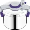 SEB ClipsoMinut' Perfect+, 6 L, Céramique, Gaz, Halogène, Induction, Plaque Scellée, Violet, Inox, Inox, Pliable, France