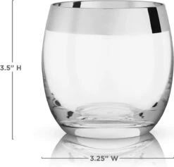 Viski Irving Chrome Rim Crystal Lowball Tumblers Set De 2 – Verre Cristallin De Premium Supérieure, élégants Verres à Whisky Lowball, Verres à Cocktail Coffret Cadeau – 9 Oz 9 Viski Irving Chrome Rim Crystal Lowball Tumblers Set De 2 – Verre Cristallin De Premium Supérieure, élégants Verres à Whisky Lowball, Verres à Cocktail Coffret Cadeau – 9 Oz -Cuisine Fournitures Magasin 1200x1149 2
