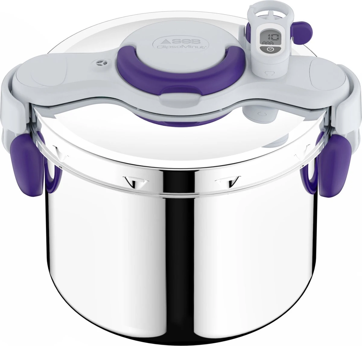 SEB ClipsoMinut' Perfect+, 6 L, Céramique, Gaz, Halogène, Induction, Plaque Scellée, Violet, Inox, Inox, Pliable, France 1 SEB ClipsoMinut' Perfect+, 6 L, Céramique, Gaz, Halogène, Induction, Plaque Scellée, Violet, Inox, Inox, Pliable, France