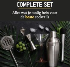 Ensemble à Cocktail (750ML) - 14 Pièces - Acier Inoxydable - Accessoires De Bar - Coffret Cadeau - Support En Bamboe - Vaderdag -Cuisine Fournitures Magasin 1200x1150 5
