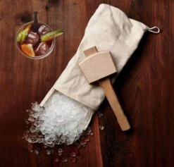 Broyeur à Glace Manuel Sac En Katoen Marteau En Bois Cocktails Maison Barman Outil -Cuisine Fournitures Magasin 1200x1150 7