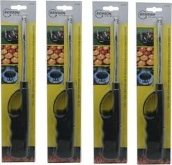 Benson 4x Briquets à Gaz / Barbecue / Cuisine / Bougie De 27 Cm Qualité Robuste - Col Flexible - Sécurité Enfants