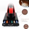 La Bora - Porte-Capsules Design Luxe Avec Tiroir - Pour Capsules Nespresso - 50 Tasses - Porte-Gobelets - Métal Inox