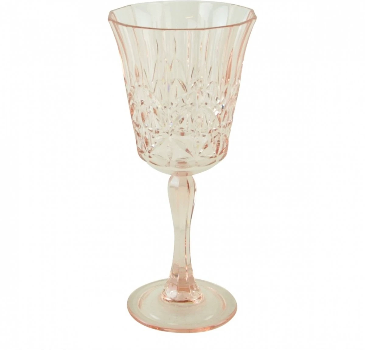 Verres à Vin - Rose | 2 Pièces | 200 ML | Plastique | Look Cristal | 8,5 Cm | H 13,5 Cm | Verres Exclusives 1 Verres à Vin - Rose | 2 Pièces | 200 ML | Plastique | Look Cristal | 8,5 Cm | H 13,5 Cm | Verres Exclusives