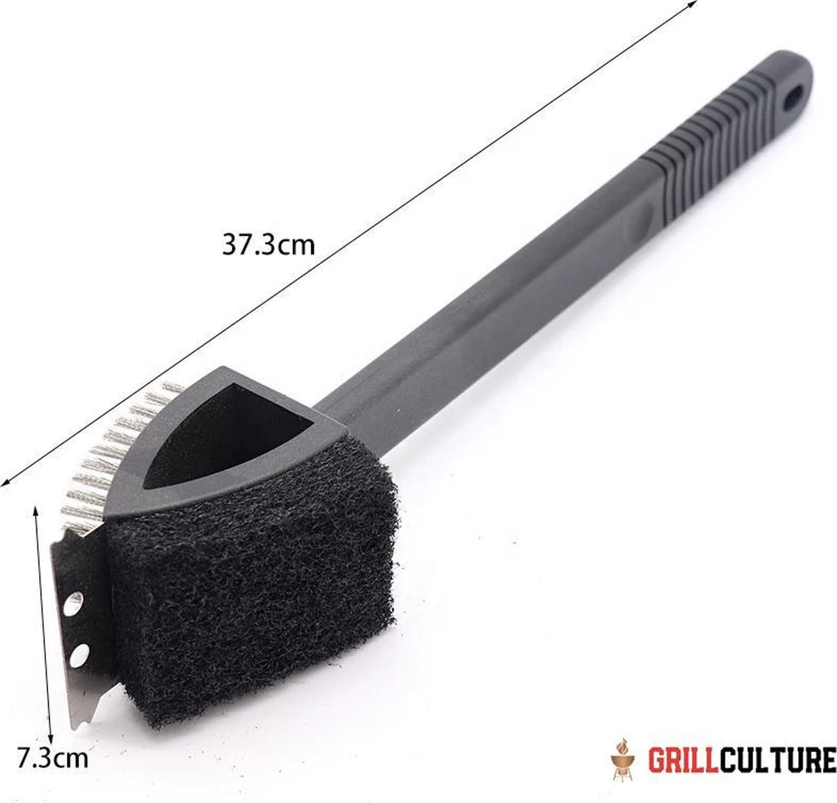 GrillCulture® Brosse Barbecue 3 En 1 Avec Grattoir - Brosse Pour Gril - Brosse De Nettoyage - Grattoir Et Nettoyant Pour Barbecue - Accessoires Pour Barbecue - Barbecue 4 GrillCulture® Brosse Barbecue 3 En 1 Avec Grattoir - Brosse Pour Gril - Brosse De Nettoyage - Grattoir Et Nettoyant Pour Barbecue - Accessoires Pour Barbecue - Barbecue – Image 4