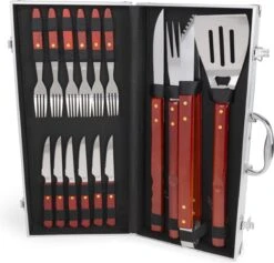 Collection BBQ Couverts De Barbecue En Acier Inoxydable Dans Un Coffret En Aluminium 18 Collection BBQ Couverts De Barbecue En Acier Inoxydable Dans Un Coffret En Aluminium -Cuisine Fournitures Magasin 1200x1152 11