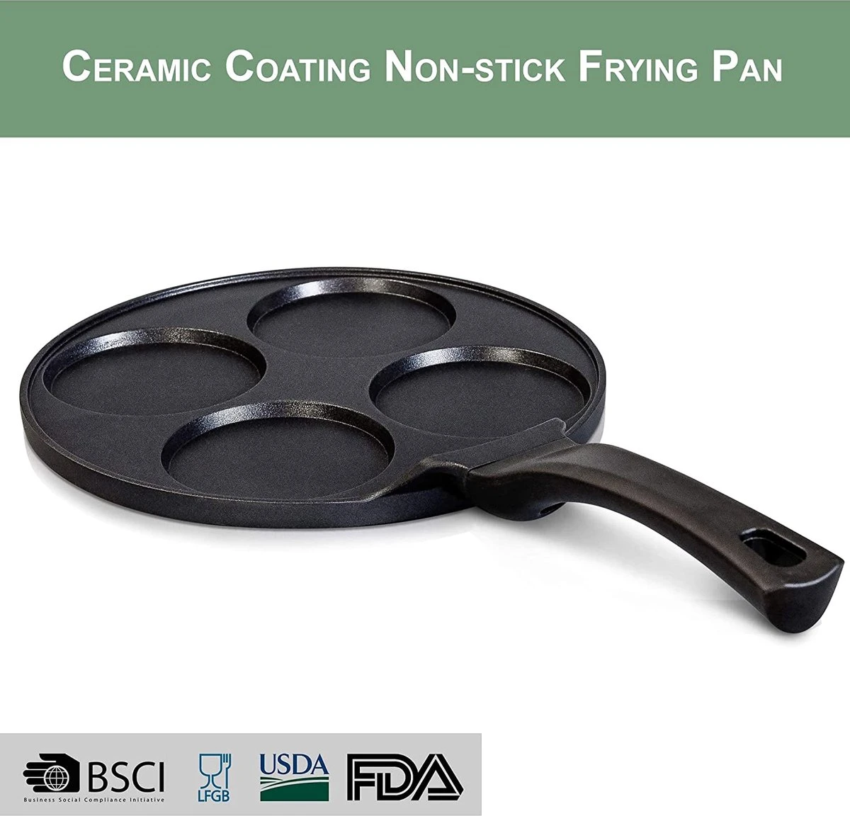 Poêle à Frire Avec Revêtement En Céramique Antiadhésive 26 Cm Pour Mini Crêpes Mini Uttapam Mini Crêpe œufs à Frire 4 Et 7 Formes Sans Induction (4 Formes) 6 Poêle à Frire Avec Revêtement En Céramique Antiadhésive 26 Cm Pour Mini Crêpes Mini Uttapam Mini Crêpe œufs à Frire 4 Et 7 Formes Sans Induction (4 Formes) – Image 6