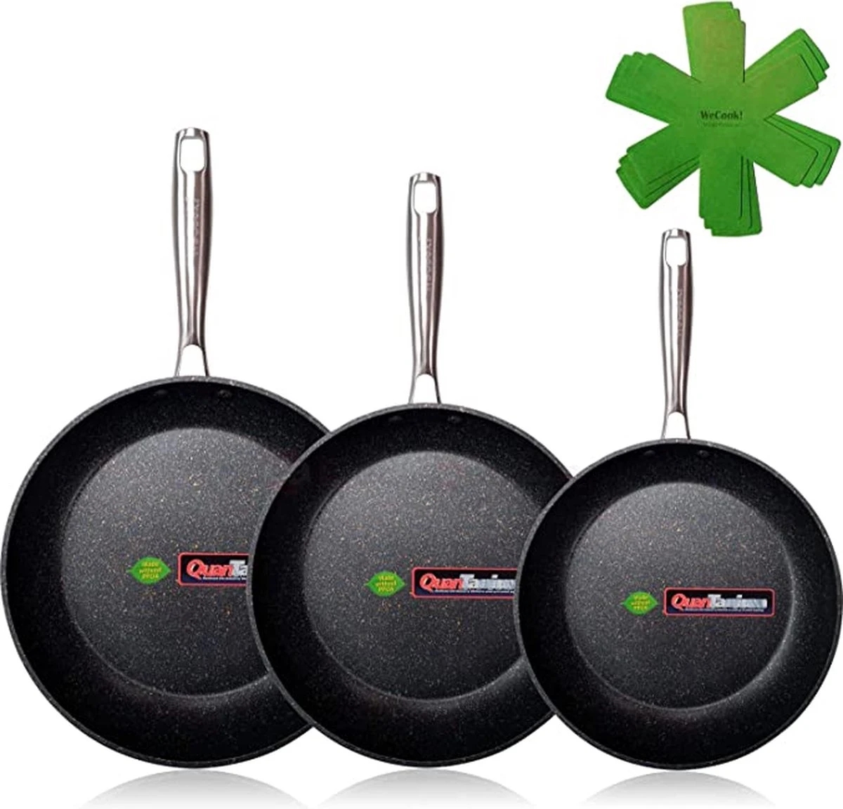 Ensemble De Casseroles / Poêles - Antiadhésif / Ensemble De Poêles à Frire, Ensemble De Poêles à Frire, Sans PFAS, Va Au Lave-vaisselle18-20-24 Cm 1 Ensemble De Casseroles / Poêles - Antiadhésif / Ensemble De Poêles à Frire, Ensemble De Poêles à Frire, Sans PFAS, Va Au Lave-vaisselle18-20-24 Cm