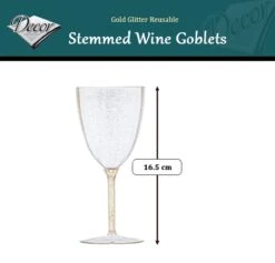 Decorline - 48 Verres à Vin En Plastique De Qualité Supérieure Avec Paillettes Dorées, Verres à Cocktail Réutilisables Pour Mariages Et Fêtes, 200 Ml, Réutilisables Et Stables… 6 Decorline - 48 Verres à Vin En Plastique De Qualité Supérieure Avec Paillettes Dorées, Verres à Cocktail Réutilisables Pour Mariages Et Fêtes, 200 Ml, Réutilisables Et Stables… -Cuisine Fournitures Magasin 1200x1153 12