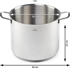 Rosmarino Pour & Cook - Casserole Avec Couvercle En Verre - Ø28cm - 100% Sans PFAS & PFOA - Acier Inoxydable 18/10 - Technologie ThermoFlow - Poignées Cool Touch - Convient à Toutes Les Sources De Chaleur & Lave-vaisselle 14 Rosmarino Pour & Cook - Casserole Avec Couvercle En Verre - Ø28cm - 100% Sans PFAS & PFOA - Acier Inoxydable 18/10 - Technologie ThermoFlow - Poignées Cool Touch - Convient à Toutes Les Sources De Chaleur & Lave-vaisselle -Cuisine Fournitures Magasin 1200x1155 5