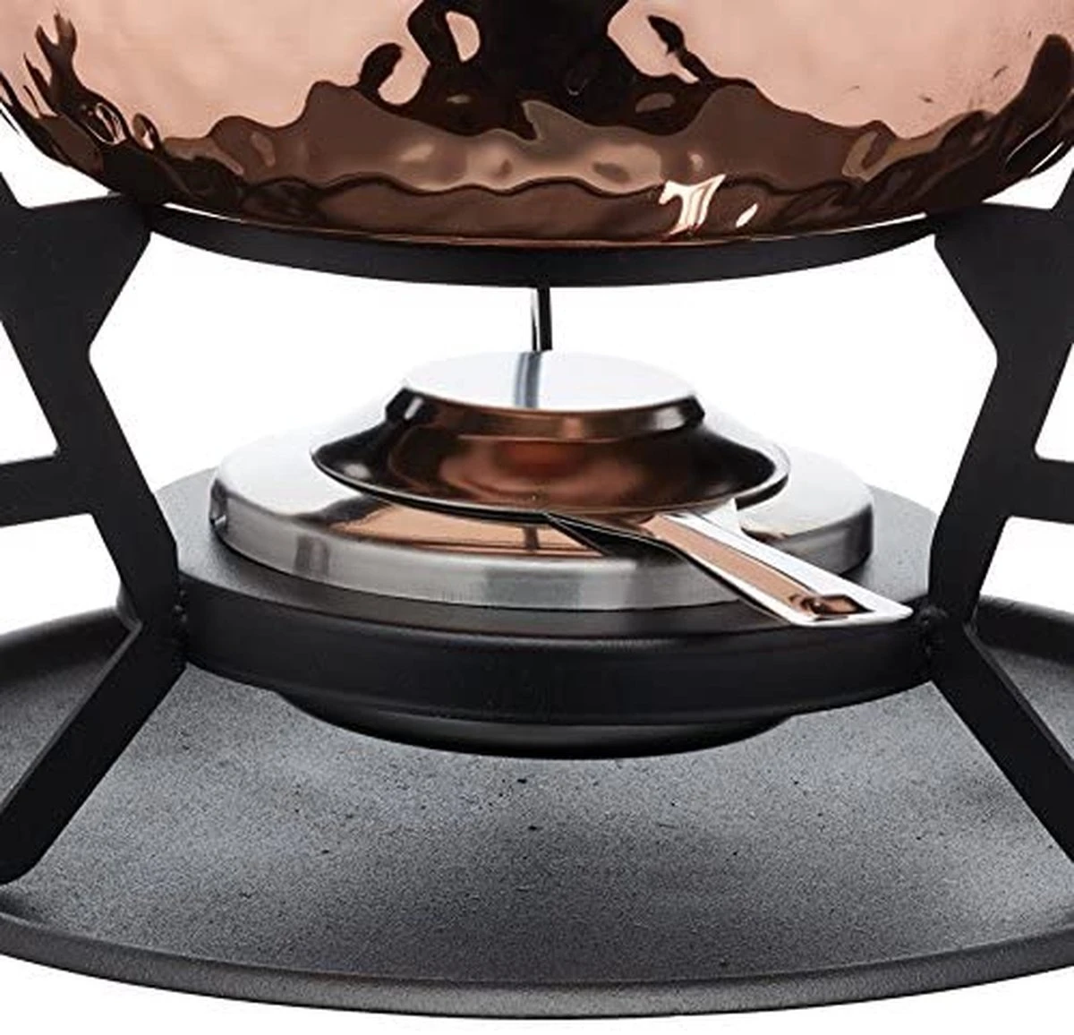 Ensemble à Fondue Artesa Avec Finition En Cuivre Martelé Dans Une Boîte Cadeau, Acier Inoxydable, 6 Personnes 5 Ensemble à Fondue Artesa Avec Finition En Cuivre Martelé Dans Une Boîte Cadeau, Acier Inoxydable, 6 Personnes – Image 5