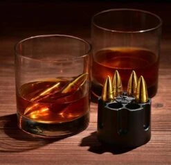 TDR-RVS 6 Pierres à Whisky- Avec Une Forme De Balle-réutilisable-or -Cuisine Fournitures Magasin 1200x1156 8