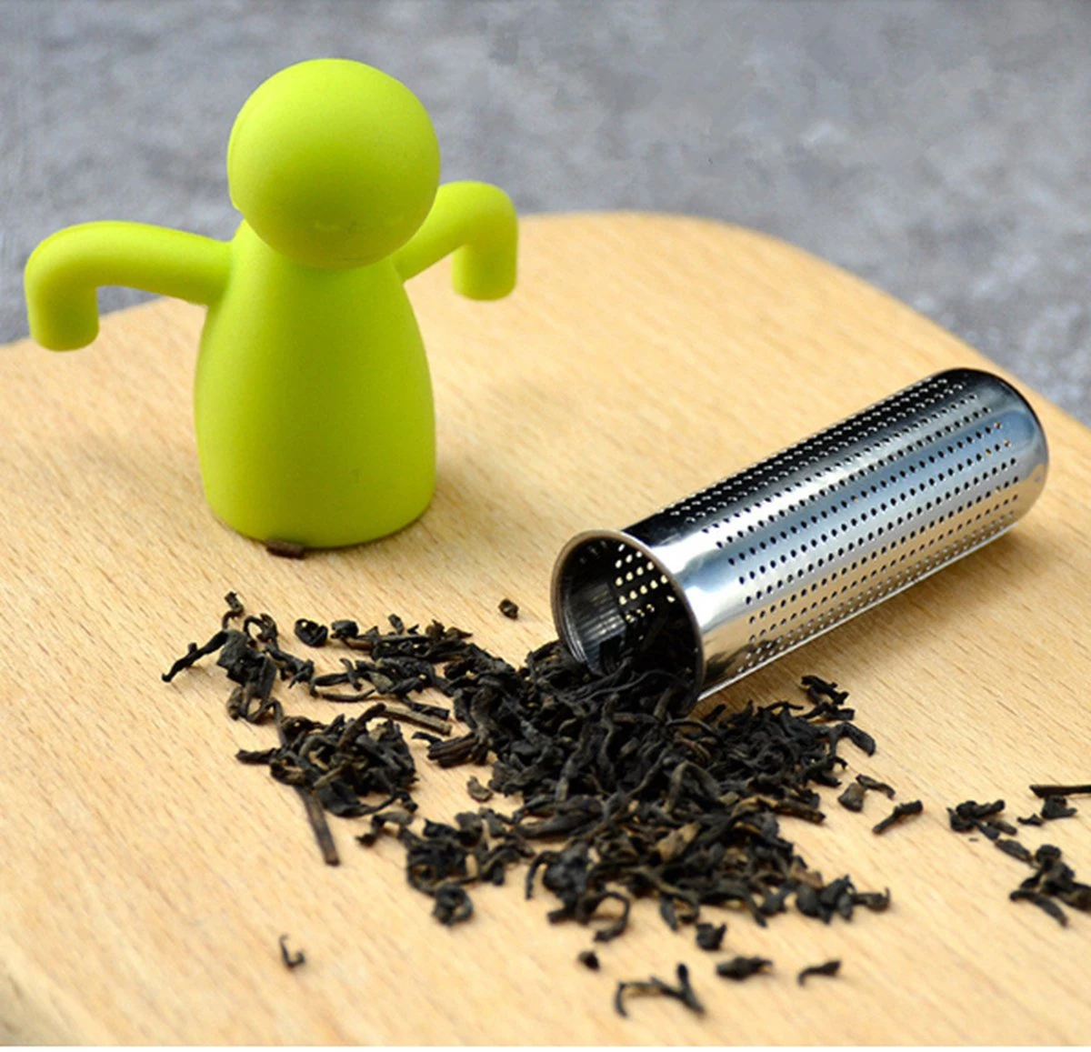 Tea Men - Filtre à Thé Pour Thee En Vrac - Infuseur à Thee - Passoire à Thee - Siliconen - Passe Au Lave-vaisselle - Gris - 2 Pièces 3 Tea Men - Filtre à Thé Pour Thee En Vrac - Infuseur à Thee - Passoire à Thee - Siliconen - Passe Au Lave-vaisselle - Gris - 2 Pièces – Image 3