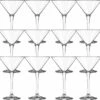 12x Verres à Cocktail / Martini Transparent Série Martini 260 Ml - 26 Cl - Verres à Cocktail - Boissons à Cocktails - Verres à Cocktail En Verre