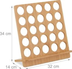 Porte-capsule Relaxdays Pour Dolce Gusto - Porte-gobelet En Bambou - Porte-gobelet à Café - Debout -Cuisine Fournitures Magasin 1200x1158 10