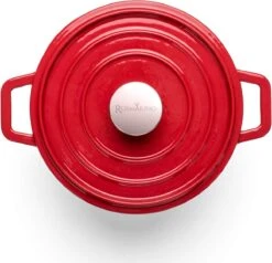 Rosmarino - Poêle En Fonte - Rouge - Ø20cm - 1,8 Litre - Poêle à Frire - 100% Sans PFAS & PFOA - Émail - Convient à Toutes Les Sources De Chaleur -Cuisine Fournitures Magasin 1200x1158 7