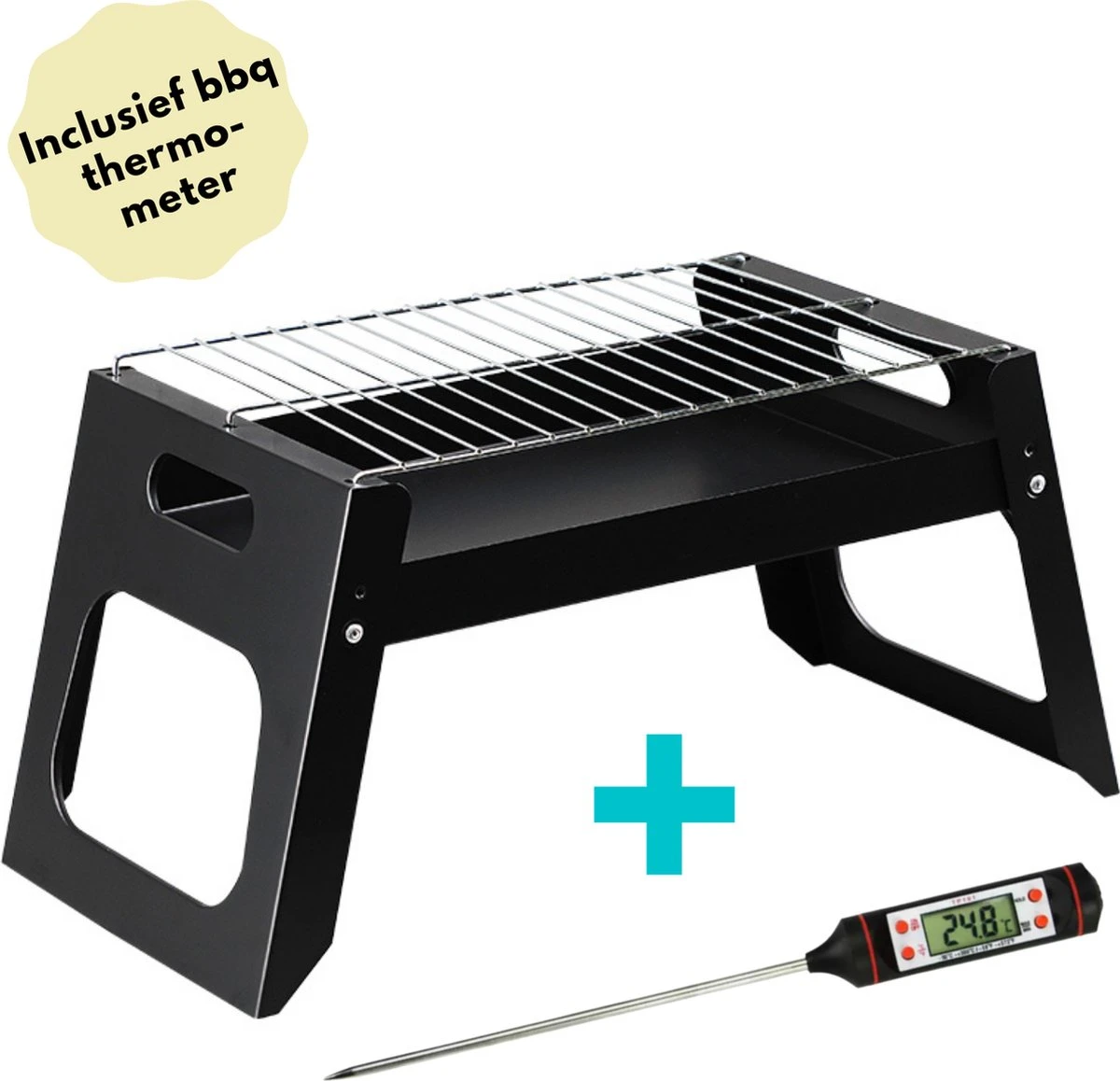 BBQ De Table Portable De Lynnz Avec Thermomètre GRATUIT - Pour Balcon Ou Camping - Barbecue à Charbon - Barbecue De Table - Barbecue - Mini - Barbecue - Grill 1 BBQ De Table Portable De Lynnz Avec Thermomètre GRATUIT - Pour Balcon Ou Camping - Barbecue à Charbon - Barbecue De Table - Barbecue - Mini - Barbecue - Grill