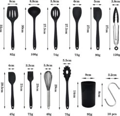 21 Pièces Ustensiles De Cuisine En Silicone Ustensiles De Cuisine Set Spatule Fouet Pinces Cuillère Ustensiles De Cuisine Pour La Cuisson, La Cuisson Et Le Mélange -Cuisine Fournitures Magasin 1200x1159 4