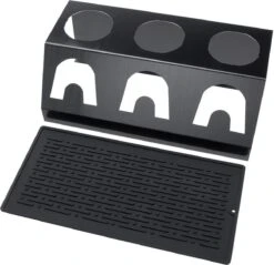 KINGDOWAY Porte-bouteilles - Porte-bouteilles - Porte-bouteilles - Avec Tapis Anti-goutte - Pour Bouteilles Duo, Crystal, Easy, Fuse, E-mail Soda Stream - Zwart Mat -Cuisine Fournitures Magasin 1200x1162 9