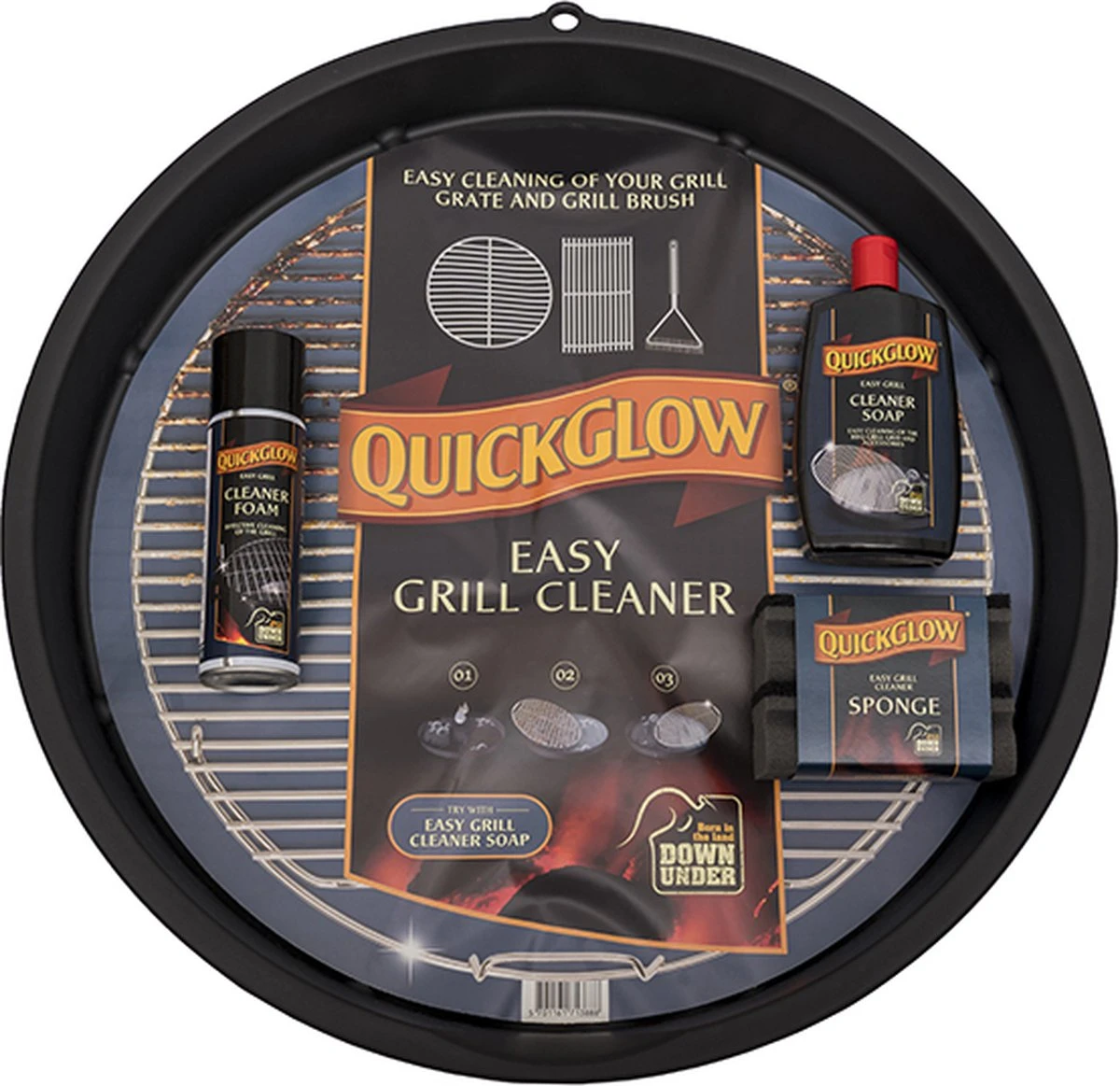 MARBER PRODUCTS - Kit De Nettoyage BBQ 4-XL : GRILL WASH XL + Savon Cleaner + Mousse Cleaner + Éponges Grill - Pour Grilles Jusqu'à 58 Cm 1 MARBER PRODUCTS - Kit De Nettoyage BBQ 4-XL : GRILL WASH XL + Savon Cleaner + Mousse Cleaner + Éponges Grill - Pour Grilles Jusqu'à 58 Cm