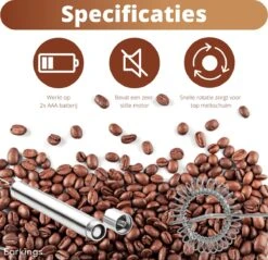 Mousseur à Lait Pour Café Perfect Moussé Au Lait - Mousseur à Lait électrique - Mousseur à Lait En Acier Inoxydable - EarKings à Lait Manuel EarKings -Cuisine Fournitures Magasin 1200x1163 4