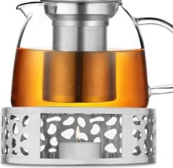INTIRILIFE Chauffe-théière En Argent - Théière En Acier Inoxydable Avec Motif Pour Théières Résistantes à La Chaleur - Chauffe-thé En Acier Inoxydable Pour Café, Thé Et Bien Plus Encore. -Cuisine Fournitures Magasin 1200x1164 1