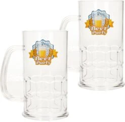4x Chopes à Bière Oktoberfest 14 Cm - Verres à Bière En Plastique Chopes à Bière 275 Ml - Oktoberfest / Bierfeest Catering Party Supplies
