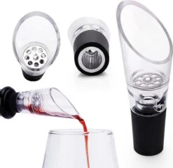 MD- Goods ® Tire-bouchon + Accessoires Vin Coffret Cadeau - Set Tire-bouchon - Décapsuleur - Bec Verseur - Tire-bouchon - Embout Cadeau - Cuir - Zwart -Cuisine Fournitures Magasin 1200x1164 4