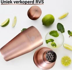 Service à Cocktail Cuivré Premium - Service à Cocktail 7 Pièces Top Class - Shaker à Cocktail 750ml - Coffret Cadeau Luxe -Cuisine Fournitures Magasin 1200x1166 15