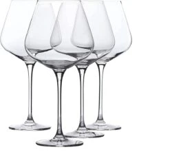 ARTICLES MÉNAGERS COMPLETS | Ensemble De Verres à Vin | Lot De 4 | Ensemble De Verres à Vin En Cristal De 850 Ml Pour Vin Rouge Et Blanc