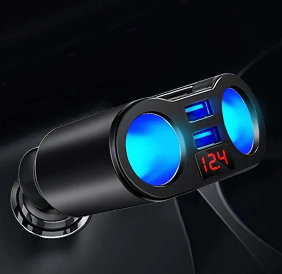 Répartiteur D'allume-cigare De Voiture - Entrée USB De Voiture - 2 Prises De Cigarette - Chargeur De Voiture - Répartiteur 12 V - Chargeur De Voiture USB 1 Répartiteur D'allume-cigare De Voiture - Entrée USB De Voiture - 2 Prises De Cigarette - Chargeur De Voiture - Répartiteur 12 V - Chargeur De Voiture USB