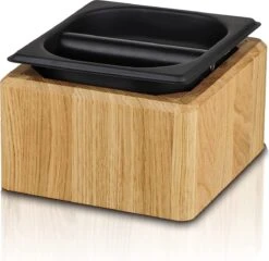 Knock Box En Bois (chêne) Et Insert En Acier Inoxydable, Grande Knock Box Amovible Pour Un Nettoyage Facile, Knock Box Pour Home Barista, Accessoires Porte-filtre