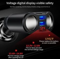 Répartiteur D'allume-cigare De Voiture - Entrée USB De Voiture - 2 Prises De Cigarette - Chargeur De Voiture - Répartiteur 12 V - Chargeur De Voiture USB 9 Répartiteur D'allume-cigare De Voiture - Entrée USB De Voiture - 2 Prises De Cigarette - Chargeur De Voiture - Répartiteur 12 V - Chargeur De Voiture USB -Cuisine Fournitures Magasin 1200x1171 10