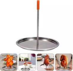 Brochette BBQ Verticale, Pour Poulet, Gyros. 20 Cm, Sur Un Pied Stable. -Cuisine Fournitures Magasin 1200x1171 11