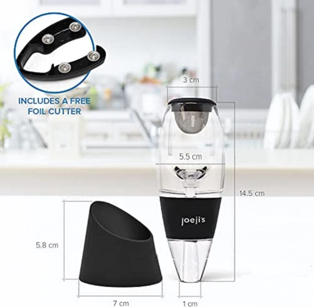 Aérateur Vin Bec Verseur En Acrylique - Carafe A Carafe élégante Avec Support Anti-goutte - Decanteur A Vin Instantané Pour Toute Amertume Et Oxygéner Le Vin En Quelques Secondes. 4 Aérateur Vin Bec Verseur En Acrylique - Carafe A Carafe élégante Avec Support Anti-goutte - Decanteur A Vin Instantané Pour Toute Amertume Et Oxygéner Le Vin En Quelques Secondes. – Image 4