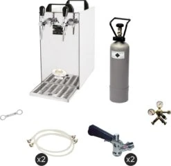 Set Complet - Robinet à Bière - Refroidisseur à Sec Kontakt 40 2 Robinets, 50 Litres / H - Robinet à Bière, Beertender, Robinet à Domicile, Refroidisseur à Bière