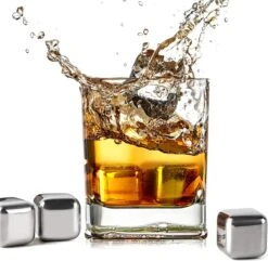 Ensemble De Pierres à Whisky Set En Acier Inoxydable - Pierres à Whisky 9 Pièces Avec Pinces à Glace - Glaçons Réutilisables - Glaçons En Métal Réutilisables -Cuisine Fournitures Magasin 1200x1173 5