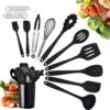 21 Pièces Ustensiles De Cuisine En Silicone Ustensiles De Cuisine Set Spatule Fouet Pinces Cuillère Ustensiles De Cuisine Pour La Cuisson, La Cuisson Et Le Mélange
