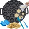 Ensemble De Poêles à Poffertjes Kicinn - Machine à Poffertjes Avec Accessoires - Aussi Pour L'induction - Fonte