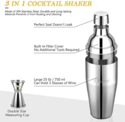 Cocktail Set - Cocktail Set Cocktail Shaker Set - Barkeeper-Bar- Kit Cocktail Set - Durable Pour La Maison Et Le Jardin Ou Un Cadeau D'anniversaire -Cuisine Fournitures Magasin 1200x1175 9
