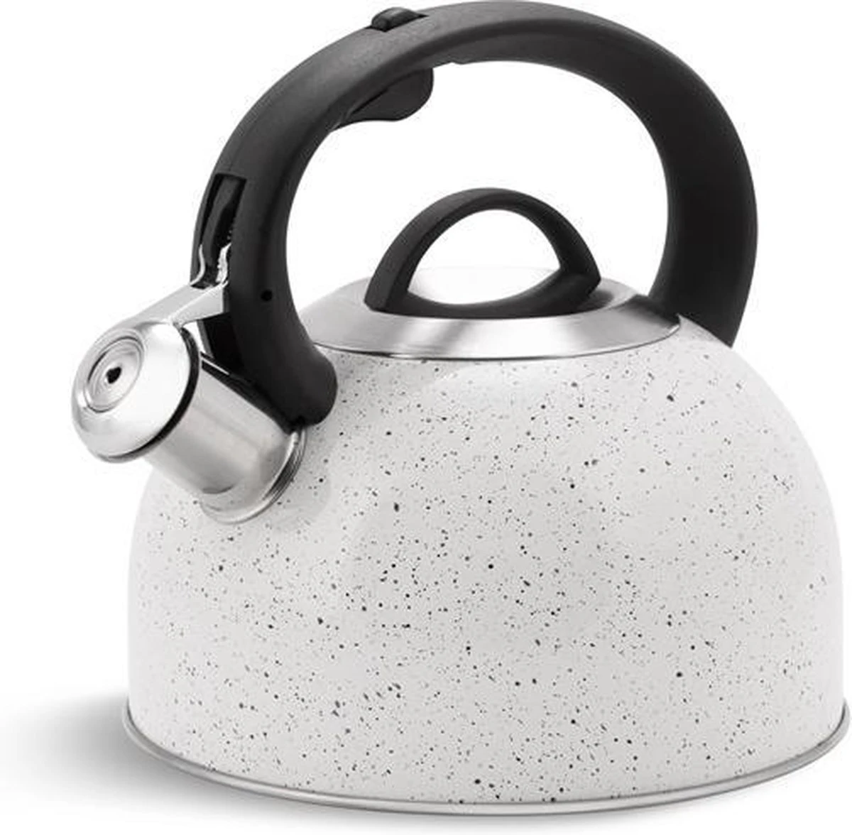 Edënbërg Classic Line - Bouilloire Sifflante De Luxe 2,5 Litres - Acier Inoxydable - Blanc 4 Edënbërg Classic Line - Bouilloire Sifflante De Luxe 2,5 Litres - Acier Inoxydable - Blanc – Image 4