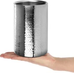 Seau à Bouteilles - Seau à Champagne - Seau à Glaçons En Acier Inoxydable, Seau à Vin - Seau à Glaçons à Double Paroi - Version Martelée 9 Seau à Bouteilles - Seau à Champagne - Seau à Glaçons En Acier Inoxydable, Seau à Vin - Seau à Glaçons à Double Paroi - Version Martelée -Cuisine Fournitures Magasin 1200x1177 11